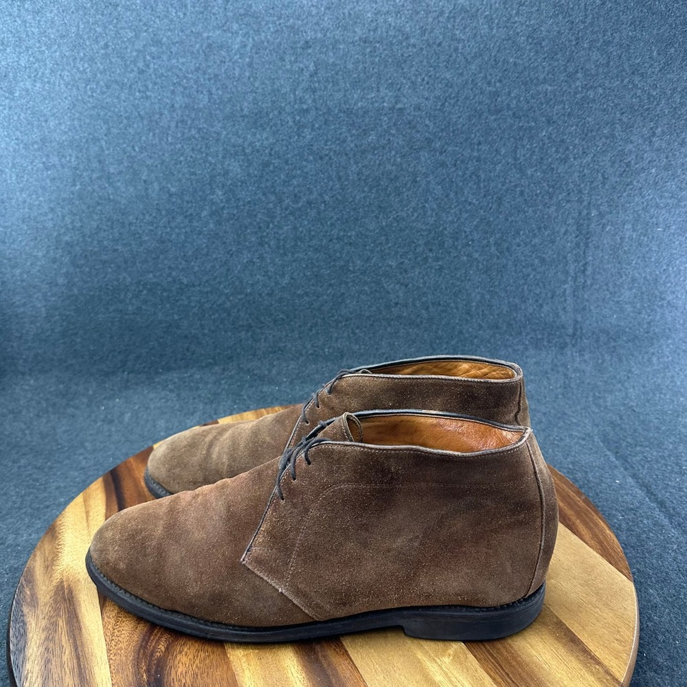 Allen Edmonds Stanford 6751 Brown Suede Leather Plain Toe Chukka Boot Mens 11.5D - Picture 6 of 12